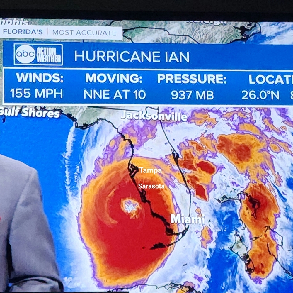 Hurricane🌀🌪🌧 Ian is OTW to Florida...My 1st one while living here...